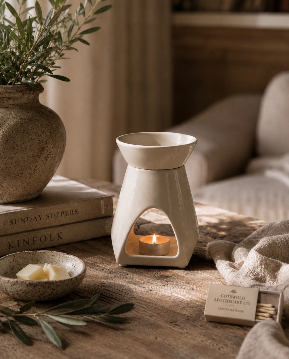 Two-Piece Ceramic Wax Melt Burner